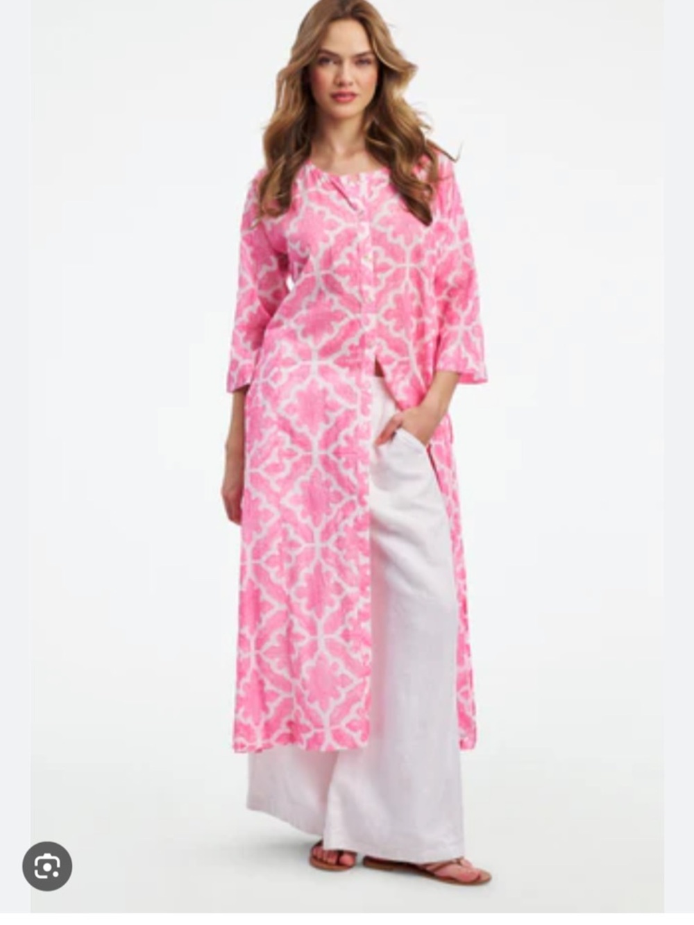 Roller rabbit pool anu Women's Elegant Patterned Kurta small